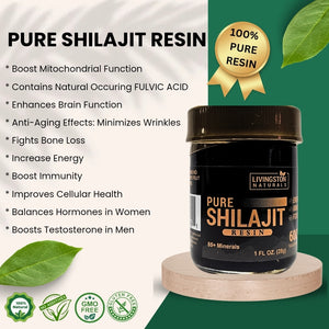 Pure Shilajit Resin - 1oz (28g)