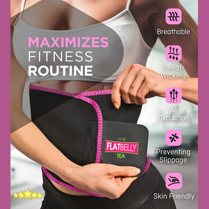 Maximum Sweat Waist Trainer (with FREE 8oz Flatbelly Tea)